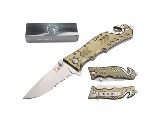 Falcon 6 1/4" Spring Assisted Pocket Knife KS9016GN